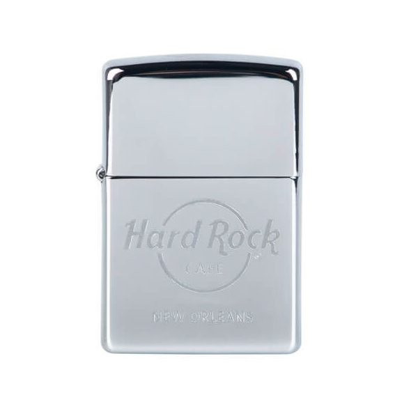 Zippo Chrome Etched Logo Lighter image number 1